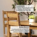 Ver imagem 5 de Conjunto com Mesa de Jantar 140cm Retangular e 6 Cadeiras 100% Madeira Maciça Serena Espresso Móveis Nogueira