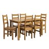 Conjunto com Mesa de Jantar 140cm Retangular e 6 Cadeiras 100% Madeira Maciça Serena Espresso Móveis - 2