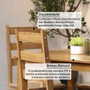 Ver imagem 6 de Conjunto com Mesa de Jantar 140cm Retangular e 6 Cadeiras 100% Madeira Maciça Serena Nogueira