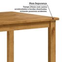 Ver mais imagens de Conjunto com Mesa de Jantar 140cm Retangular e 6 Cadeiras 100% Madeira Maciça Serena Nogueira