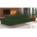 Ver imagem 2 de Sofá Ilha 4 Lugares Living 432cm Modulado para Sala Lary Veludo Verde K01 - D'Rossi