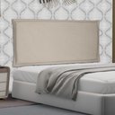 Ver imagem 2 de Cabeceira Painel Estofada Cama Box Casal King Veneza 195cm Suede Bege - Desk Design