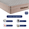 Cama Box Camurça Solteiro Bege e Colchão Airtech Spring Pocket M. Ensacadas Ortobom - 2