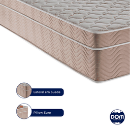 Cama Box Camurça Solteiro Bege e Colchão Airtech Spring Pocket M. Ensacadas Ortobom - 3