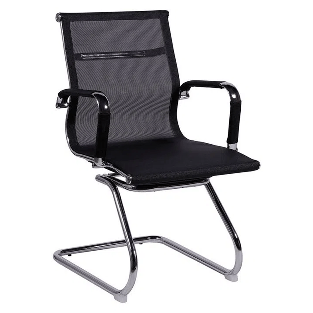 Ver imagem 1 de Kit 4 Cadeiras de Escritório Executiva Fixa Tela Mesh Preto