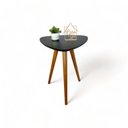 Ver imagem 3 de Mesa Lateral Pe Palito Orgânico Libano 100% MDF 50x60cm Preto