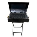 Ver imagem 5 de Churrasqueira Bafo Grill Extra Premium Grande Quadrada com Suporte