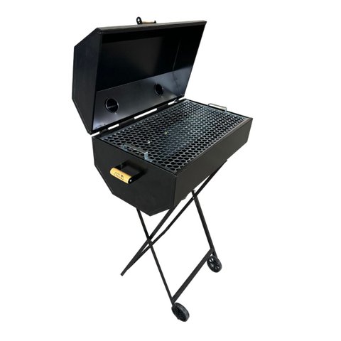 Churrasqueira Bafo Grill Extra Premium Grande Quadrada com Suporte