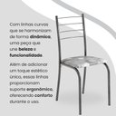 Ver imagem 7 de Conjunto Sala de Jantar Mesa Quadrada 70x70cm Tampo Madeira Mdp 4 Cadeiras Rio