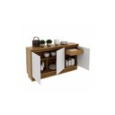 Ver imagem 2 de Buffet de Sala Jantar Bb2610 3 Portas Natural/off White - Tecno Mobili