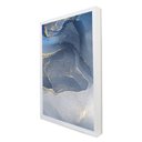 Ver imagem 2 de Quadro Decorativo Abstrato Mármore em Moldura Caixa TaColado Moldura Trad 1cm Branca sem Vidro 30 x