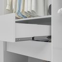 Ver imagem 5 de Guarda-Roupa Casal 3 Portas de Correr com Espelho 4 Gavetas 185,5cm Multimóveis Branco
