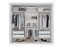 Ver imagem 4 de Guarda-Roupa Casal 3 Portas de Correr com Espelho 4 Gavetas 185,5cm Multimóveis Branco