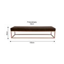 Ver imagem 3 de Puff Giulia para Sala de Estar 100cm Marrom Marrrom