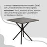 Conjunto Sala de Jantar Mesa Quadrada 70x70cm Tampo Madeira Mdp Indiana 4 Cadeiras Rio - 8