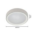 Ver imagem 2 de Plafon Nordecor Meny 2211 40cm Led Bivolt Branco