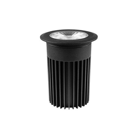 Embutido de Solo Led Stella Focco 18w Bivolt Preto 3000k Luz Amarela
