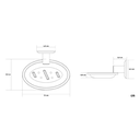 Ver imagem 5 de Kit 2 Saboneteira De Parede Oliveira Em Aço Inox E Alumínio
