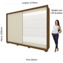 Ver imagem 6 de Guarda-roupa Casal 2 Portas de Correr Espelho Apolo 100% MDF