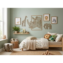 Ver imagem 5 de Quadro Decorativo Rinoceronte 30x30 Cm Natural para Pintura