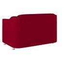 Ver imagem 4 de Namoradeira Tilla Sala de Estar Tecido Suede – Balaqui Decor Cor:Vermelho