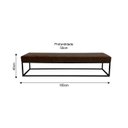 Ver imagem 3 de Puff para Sala de Estar Giulia 140 Cm Marrom Marrrom