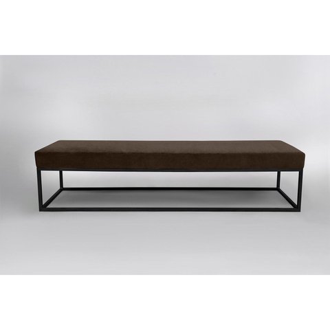 Puff para Sala de Estar Giulia 140 Cm Marrom Marrrom