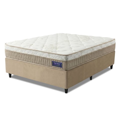 Cama Box Colchão Casal Molas Ensacadas Euro In Natural Confort 138x188x63cm Apolo