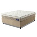 Ver imagem 1 de Cama Box Colchão Casal Molas Ensacadas Euro In Natural Confort 138x188x63cm Apolo