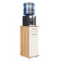 Ver imagem 3 de Balcão Bebedouro Isis Multiuso com 1 Porta 1 Gaveta Cozinha - Freijó/off White Cristal