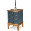 Ver imagem 1 de Mesa de Cabeceira Filipa 3 Gavetas Cor Azul Petróleo 42cm - 67901