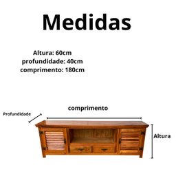 Rack para Sala Madeira Maciça de Demolição Lançamento Hj - 5