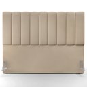 Ver imagem 3 de Cabeceira Cama Box Casal King 195 cm Dália W01 Suede Bege - Lyam Decor