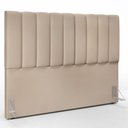 Ver imagem 2 de Cabeceira Cama Box Casal King 195 cm Dália W01 Suede Bege - Lyam Decor