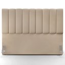 Ver imagem 5 de Cabeceira Cama Box Casal King 195 cm Dália W01 Suede Bege - Lyam Decor