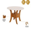 Ver imagem 2 de Mesa Redonda Maya 90 Cm de Diâmetro Mdf