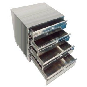 Gaveteiro Industrial em aço inox Therj MGAI AISI 430 (C) 60cm x (L) 40cm x (A) 70cm