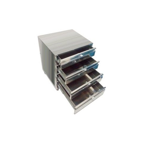 Gaveteiro Industrial em aço inox Therj MGAI AISI 430 (C) 60cm x (L) 40cm x (A) 70cm