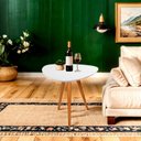 Ver imagem 1 de Mesa Lateral Laca Orgânico Líbano 60x70 Branco 100% MDF