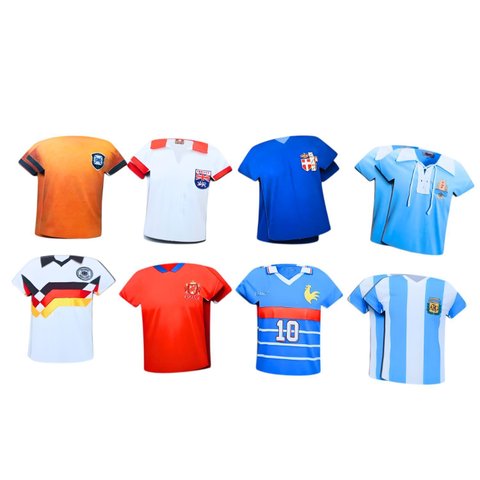 Super Jogo da Memória Camisas Futebol Campeões Mundiais 9 Pares