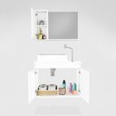 Ver imagem 2 de Gabinete para Banheiro com Cuba de Sobrepor e Espelheira 60cm Clean