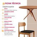 Ver imagem 6 de Sala de Jantar Mesa Ballare 135cm Tampo Laminado Redondo com 4 Cadeiras Star