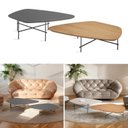 Ver imagem 5 de Kit 2 Mesas de Centro Capri Formato Orgânico