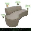 Ver imagem 4 de Sofá 02 Lugares 150cm Mônaco Corano Bege - Nexta Casa