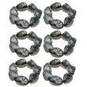 Ver imagem 3 de Kit 4 de Argolas de Guardanapo Halloween Neurônios Cinza Preto