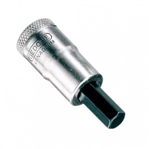 Chave Soquete Hexagonal Curta 7/32'' Enc. de 1/2" - Gedore 016120