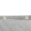 Ver imagem 2 de Tela Sombrite Decorativa Prata/cinza 4x1 Bainha/ilhos