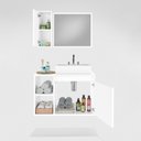 Ver imagem 2 de Conjunto Gabinete para Banheiro com Cuba de Sobrepor e Espelheira 60cm Dublin