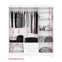 Ver imagem 6 de Roupeiro 6 Portas com 2 Gavetas Nt 5130 com Pé Flex Laranja/Freijó Trend/Off White