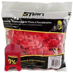 Kit Nivelador de Pisos Stein 800 Pçs Nivelador 1,5mm + 200 Pçs Cunha + Alicate